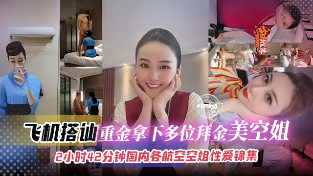 【合集-拜金空姐】小伙飞机上搭讪空姐,一开始还装清高直接小伙量出了他的钞能力,直接手捏把拿!