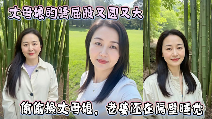 丈母娘的骚屁股又圆又大,偷偷操丈母娘,老婆还在隔壁睡觉